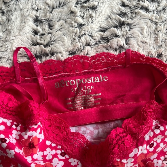 Pink Floral Y2K tank top - Picture 2 of 2